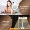 image2025 VESAUR 9quot Large 5000mAh Rechargeable Lighted Makeup Mirror Nickel 1X10X20X HD Magnifying Mirror with Compact Suction Mirror 3 Color Dimmable light 360Swivel Seamless Vanity Mirror Gift Box159L x 85W