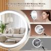 imageVESAUR 1X15X HD Lighted Makeup Mirror 9quot Large 5000mAh Rechargeable Double Sided Magnifying Mirror with 3 Touch Dimmable Light 360Rotation Detachable for Travel Vanity Mirror Pearl Nickel GiftsA Pearl Nickel